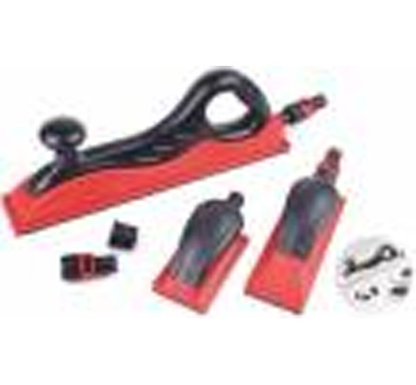 Dust-Free Hand Sanding Blocks  Red + Black White + Black