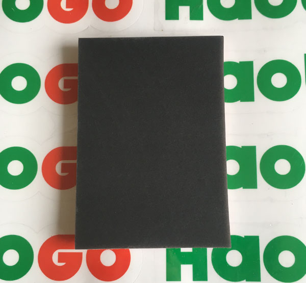Square back velvet sponge sandpaper (gray)